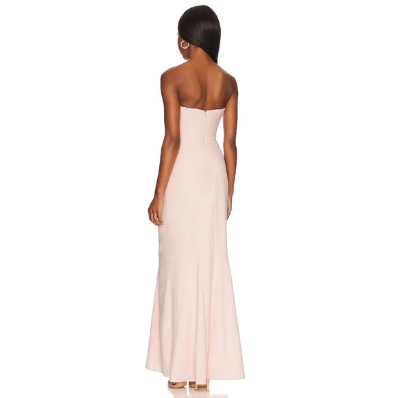Lovers and Friends The Kim Gown in Blush XSmall New Womens Long Maxi Dress - Picture 3 of 9